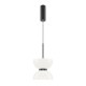 73522-045 Black LED Pendant with White Glass