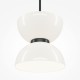 73522-045 Black LED Pendant with White Glass