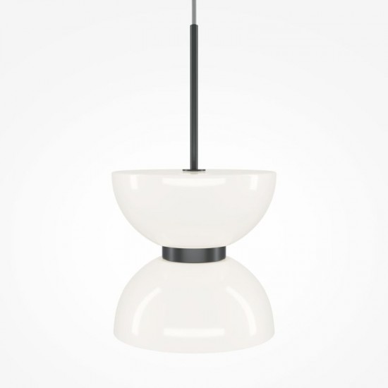 73522-045 Black LED Pendant with White Glass