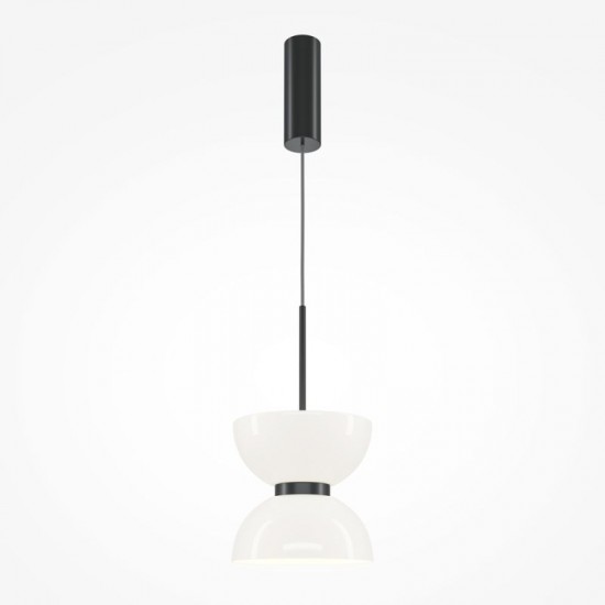 73522-045 Black LED Pendant with White Glass