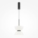 73522-045 Black LED Pendant with White Glass