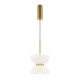 73523-045 Gold LED Pendant with White Glass