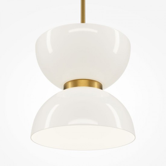 73523-045 Gold LED Pendant with White Glass