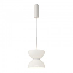 73524-045 White LED Pendant with White Glass
