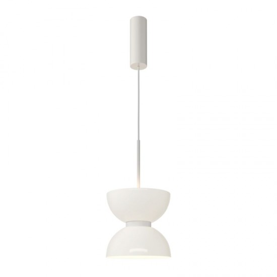 73524-045 White LED Pendant with White Glass