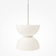 73524-045 White LED Pendant with White Glass