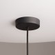 73457-045 Black Wicker Pendant with White Glass Diffuser