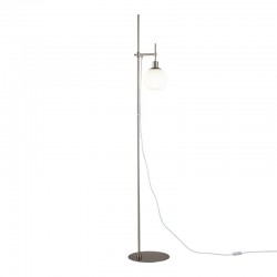54179-045 Nickel Floor Lamp with White Glass
