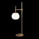 42585-045 Matt Gold Table Lamp with White Glass