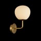 42580-045 Matt Gold Wall Lamp with White Glass