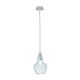 42745-045 Nickel Pendant with Light Blue Glass