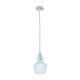 42745-045 Nickel Pendant with Light Blue Glass