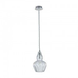 42744-045 Nickel Pendant with Clear Glass