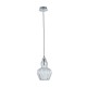 42744-045 Nickel Pendant with Clear Glass