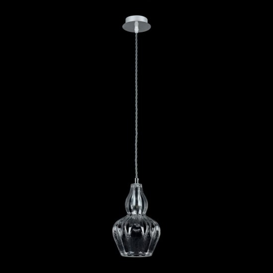 42744-045 Nickel Pendant with Clear Glass 42744-045 Nickel Pendant with Clear Glass
