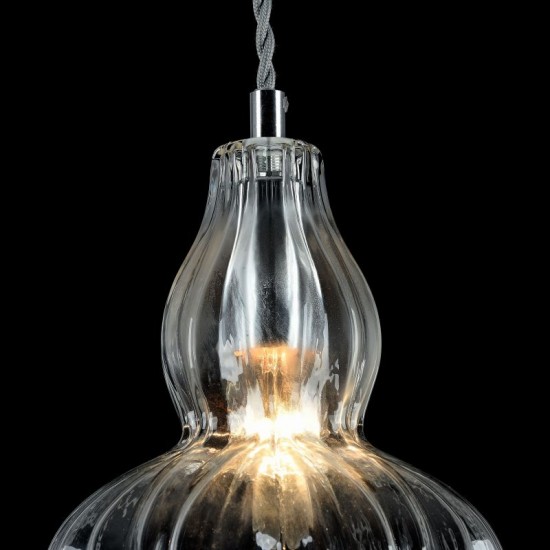 42744-045 Nickel Pendant with Clear Glass 42744-045 Nickel Pendant with Clear Glass
