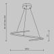 73465-045 CCT Black LED Pendant 1600 Lm