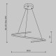 73466-045 CCT Brass LED Pendant 2100 Lm