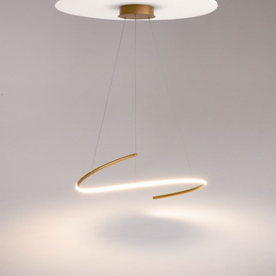 73466-045 CCT Brass LED Pendant 2100 Lm