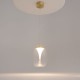 73614-045 Satin Gold LED Pendant with Clear Glass