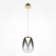 73613-045 Satin Gold LED Pendant with Smoked Ombre Glass