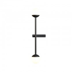 73618-045 Black LED Wall Lamp with White Glass