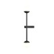 73618-045 Black Wall Lamp with White Glass