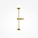 73617-045 Brass Wall Lamp with White Glass