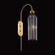 65469-045 Gold Wall Lamp with Smoky Ribbed Glass