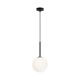 68450-045 Black Pendant with White Glass Ø15