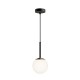 68450-045 Black Pendant with White Glass Ø15