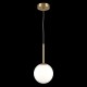 68462-045 Matt Gold Pendant with White Glass Ø15