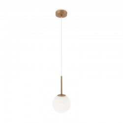 68462-045 Matt Gold Pendant with White Glass Ø15