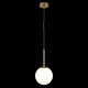 68463-045 Matt Gold Pendant with White Glass Ø18