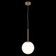 68464-045 Matt Gold Pendant with White Glass Ø20