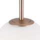 68448-045 Gold 3 Light Cluster Fitting with White Glasses