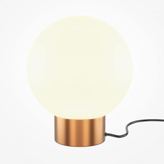 73448-045 Matt Gold Table Lamp with White Glass