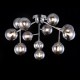 43491-045 Chrome 12 Light Ceiling Lamp with Smoked Mirrored Glass