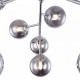 43491-045 Chrome 12 Light Ceiling Lamp with Smoked Mirrored Glass