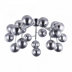 43495-045 Chrome 20 Light Ceiling Lamp with Smoked Mirrored Glasses