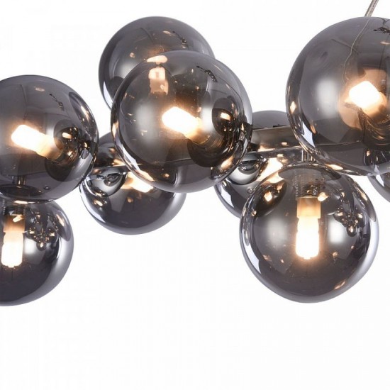 43487-045 Chrome 25 Light over Island Fitting with Smoked Mirrored Glasses