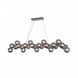 43487-045 Chrome 25 Light over Island Fitting with Smoked Mirrored Glasses