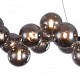 43487-045 Chrome 25 Light over Island Fitting with Smoked Mirrored Glasses