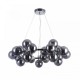 43489-045 Chrome 25 Light Pendant with Smoked Mirrored Glasses