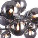 43489-045 Chrome 25 Light Pendant with Smoked Mirrored Glasses