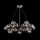43489-045 Chrome 25 Light Pendant with Smoked Mirrored Glasses