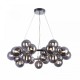 43489-045 Chrome 25 Light Pendant with Smoked Mirrored Glasses