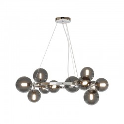 68575-045 Chrome 11 Light Centre Fitting with Smoked Mirrored Glass