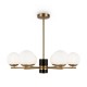 68509-045 Brass 6 Light Centre Fitting with Opal Glasses 68509-045 Brass 6 Light Centre Fitting with Opal Glasses