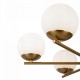 68509-045 Brass 6 Light Centre Fitting with Opal Glasses 68509-045 Brass 6 Light Centre Fitting with Opal Glasses